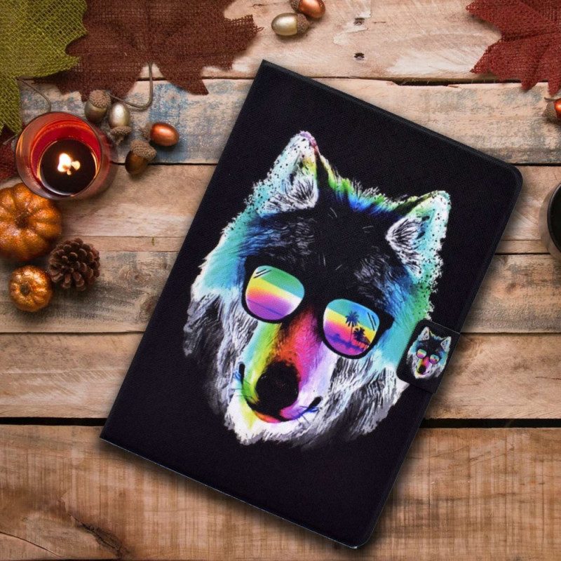 Flip Case voor iPad 10.9" (2022) Gebrilde Wolf