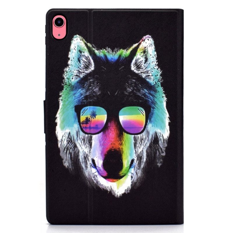 Flip Case voor iPad 10.9" (2022) Gebrilde Wolf