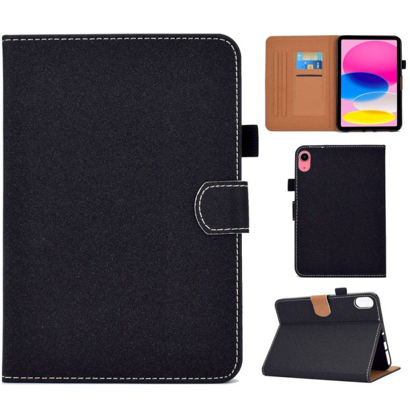 Flip Case voor iPad 10.9" (2022) Kunstleer Effen