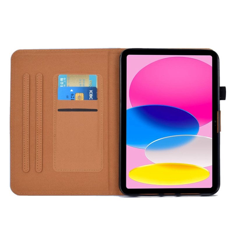 Flip Case voor iPad 10.9" (2022) Kunstleer Effen