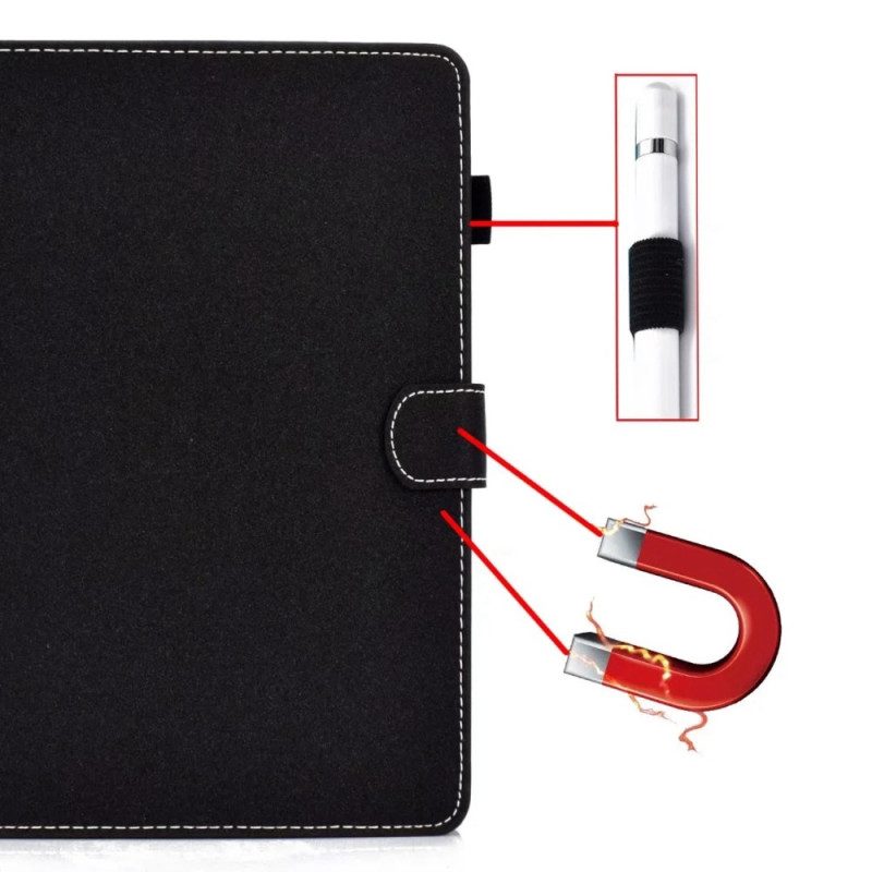 Flip Case voor iPad 10.9" (2022) Kunstleer Effen