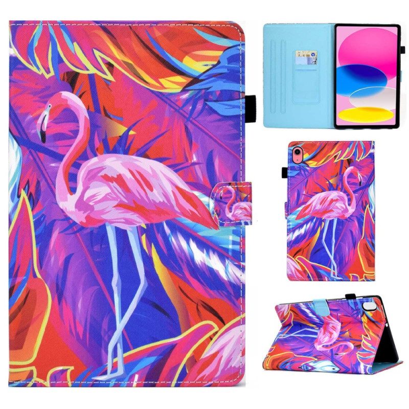 Folio-hoesje voor iPad 10.9" (2022) Flamingo