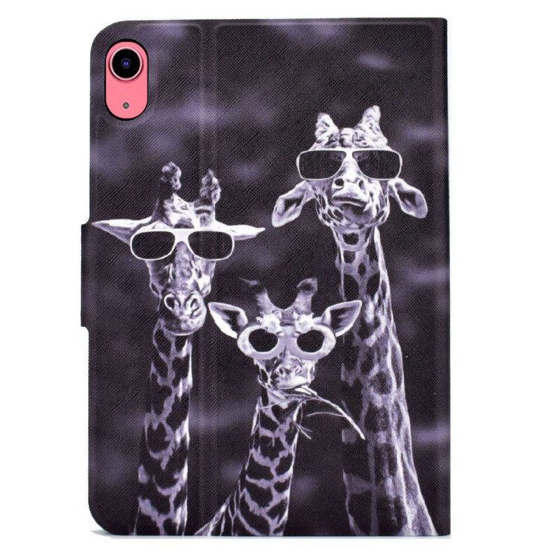 Folio-hoesje voor iPad 10.9" (2022) Incognito Giraffen