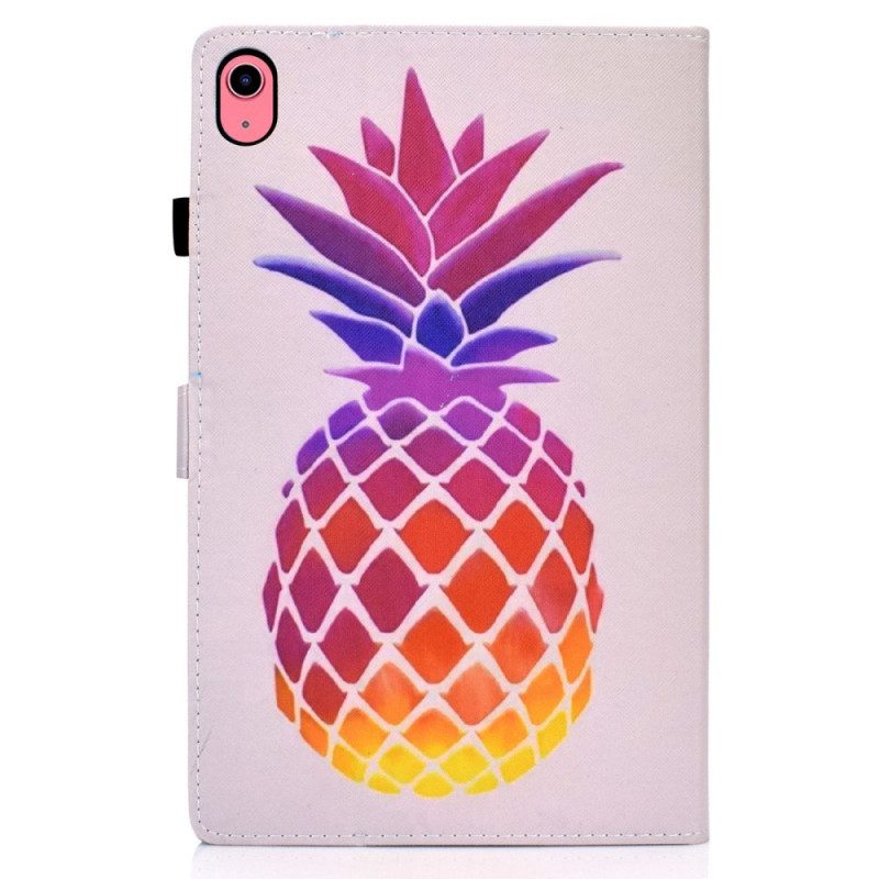 Folio-hoesje voor iPad 10.9" (2022) Kleurrijke Ananas