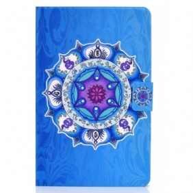 Folio-hoesje voor iPad 10.9" (2022) Mandala Op Blauwe Achtergrond