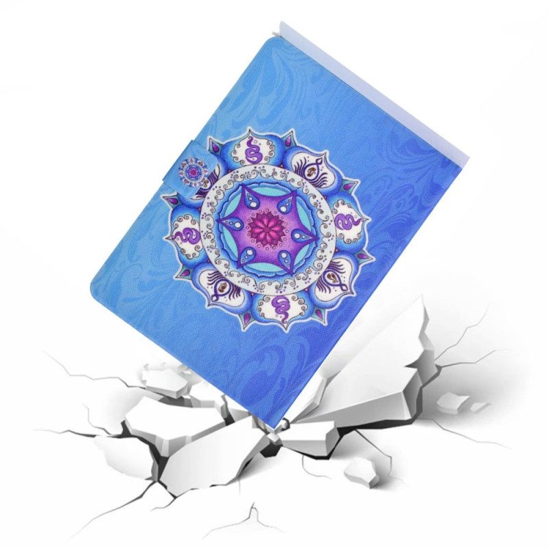 Folio-hoesje voor iPad 10.9" (2022) Mandala Op Blauwe Achtergrond