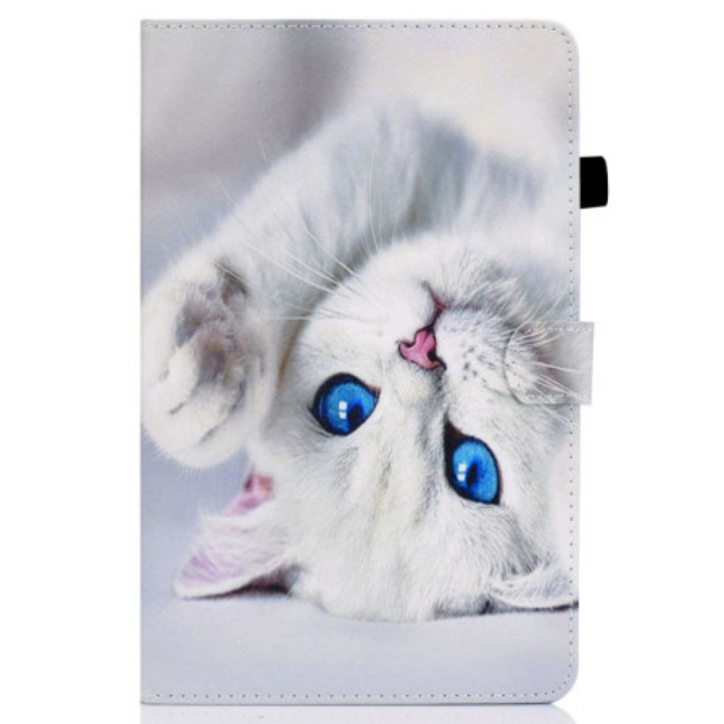 Folio-hoesje voor iPad 10.9" (2022) Witte Kat Met Blauwe Ogen