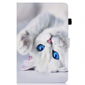 Folio-hoesje voor iPad 10.9" (2022) Witte Kat Met Blauwe Ogen