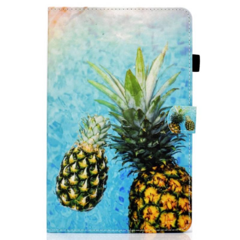 Leren Hoesje voor iPad 10.9" (2022) Ananas Afbeeldingen