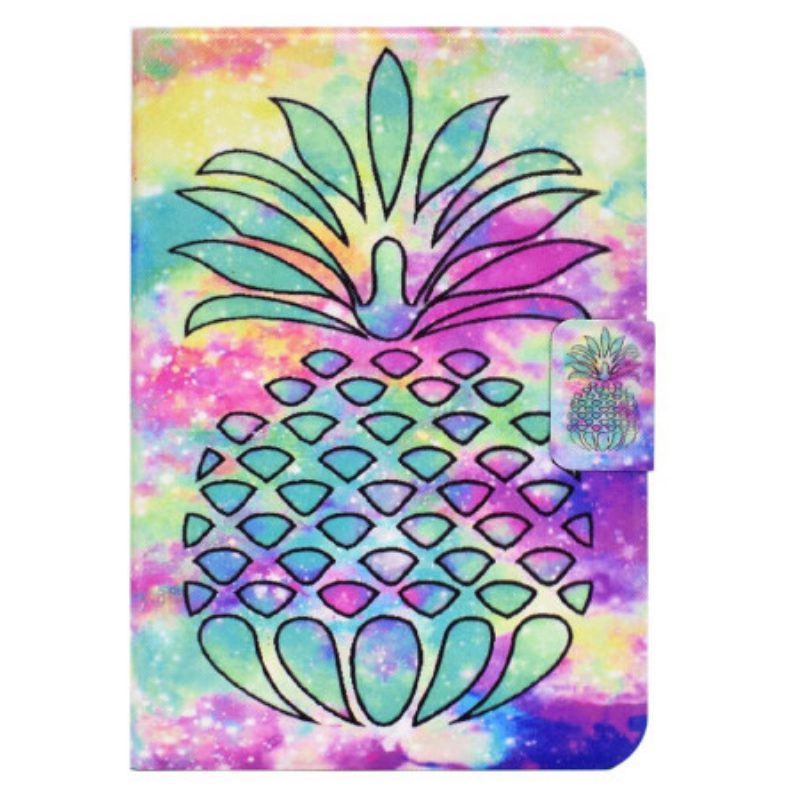 Leren Hoesje voor iPad 10.9" (2022) Grafische Ananas