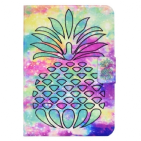 Leren Hoesje voor iPad 10.9" (2022) Grafische Ananas