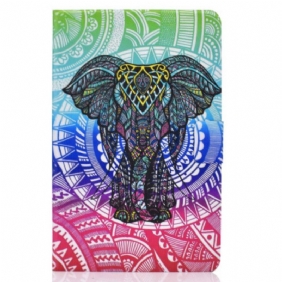 Leren Hoesje voor iPad 10.9" (2022) Indische Olifant