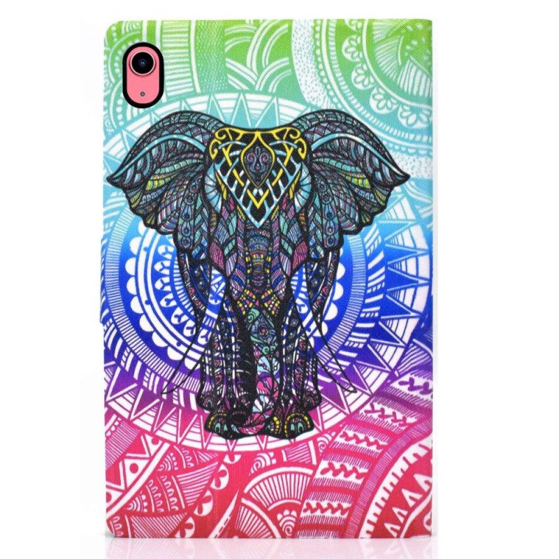 Leren Hoesje voor iPad 10.9" (2022) Indische Olifant