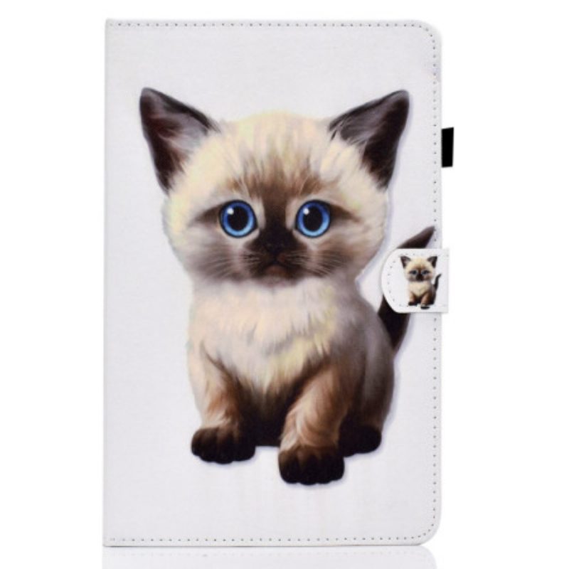 Leren Hoesje voor iPad 10.9" (2022) Kleine Kitten