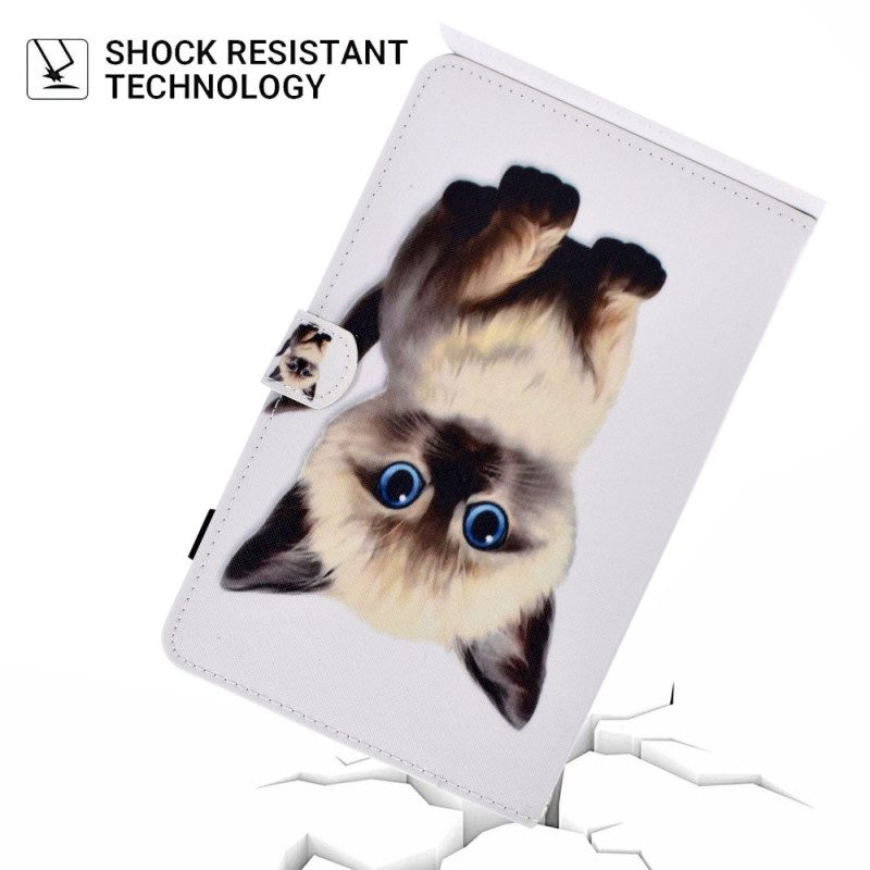 Leren Hoesje voor iPad 10.9" (2022) Kleine Kitten