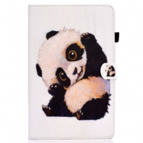 Leren Hoesje voor iPad 10.9" (2022) Schattige Panda