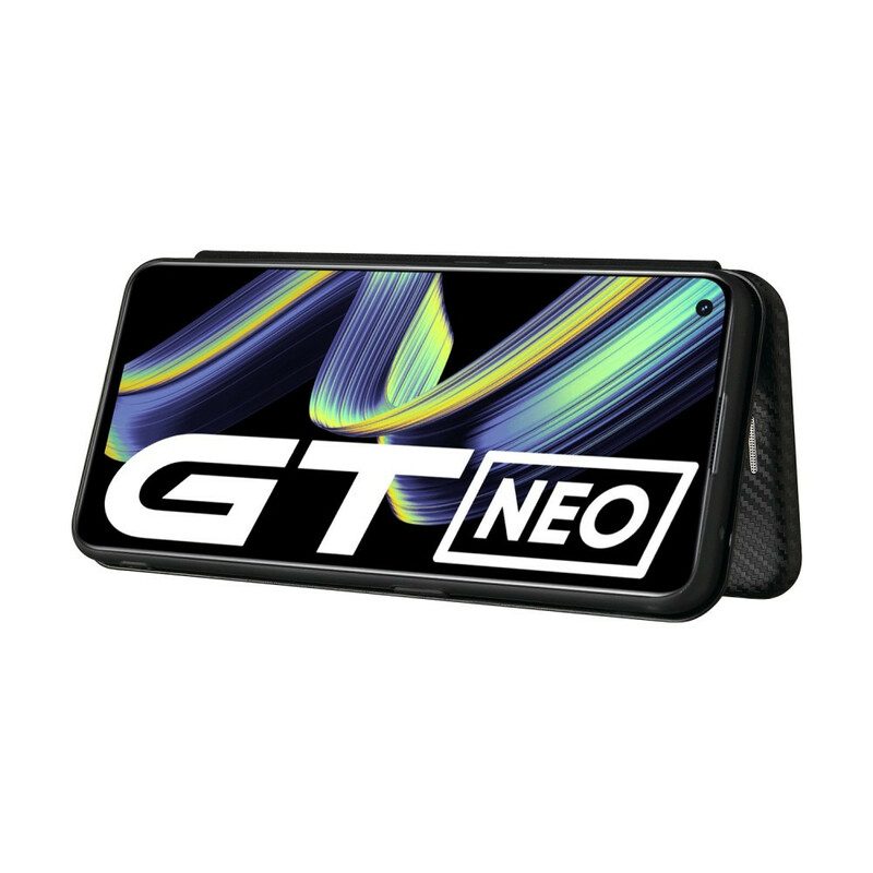 Bescherming Hoesje voor Realme GT 5G Folio-hoesje Siliconen Koolstof