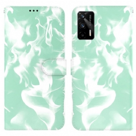 Flip Case voor Realme GT 5G Abstract Patroon