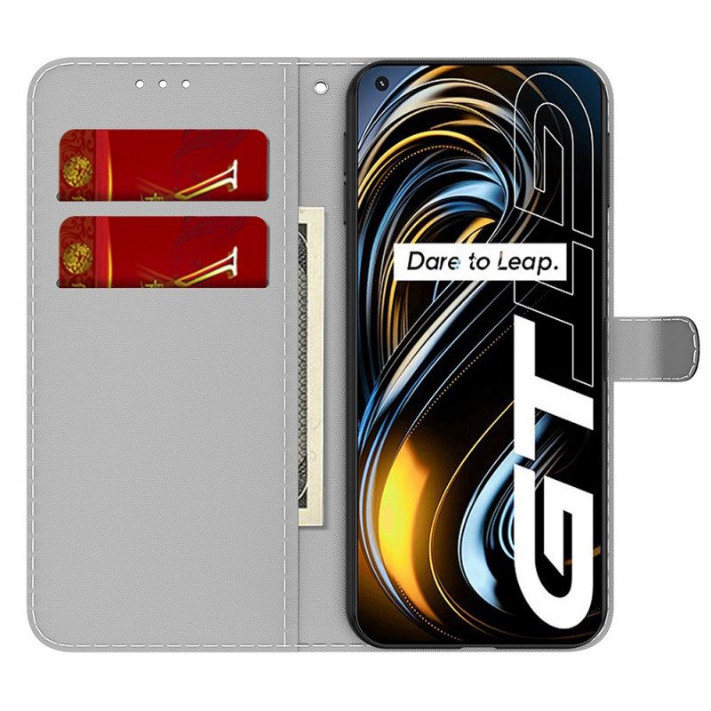 Flip Case voor Realme GT 5G Abstract Patroon