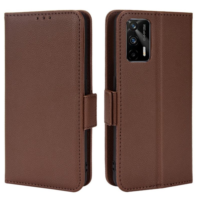 Folio-hoesje voor Realme GT 5G Flip Case Flap Double Litchi Nieuwe Kleuren