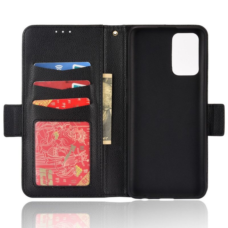 Folio-hoesje voor Realme GT 5G Flip Case Flap Double Litchi Nieuwe Kleuren