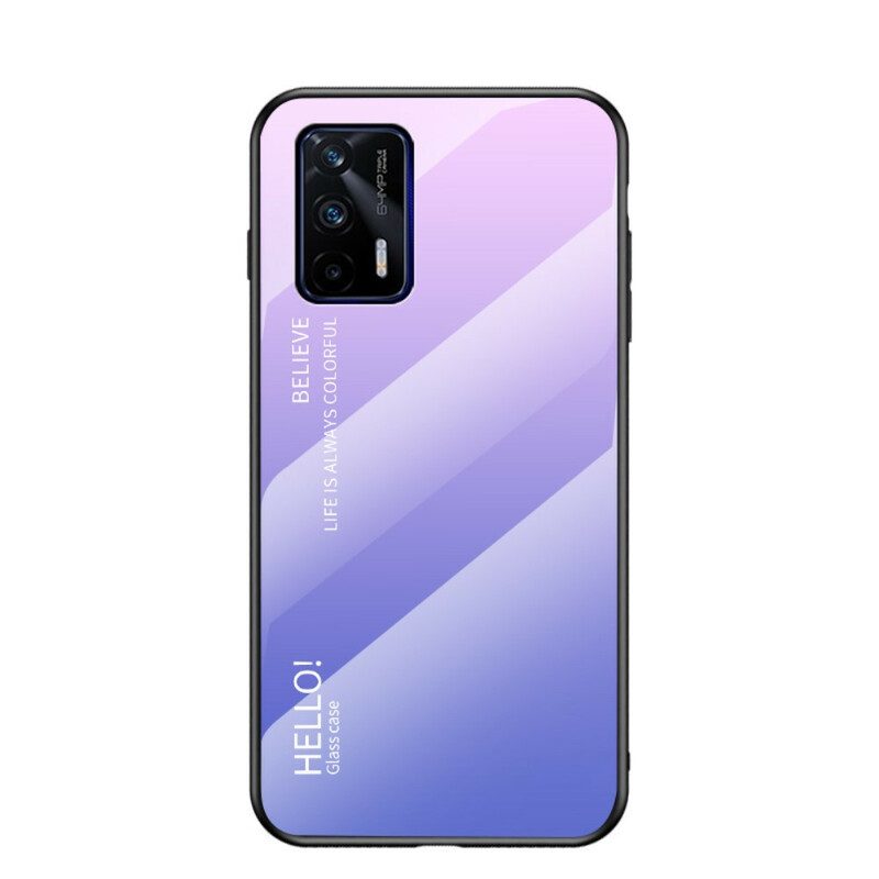 Telefoonhoesje voor Realme GT 5G Gehard Glas Hallo