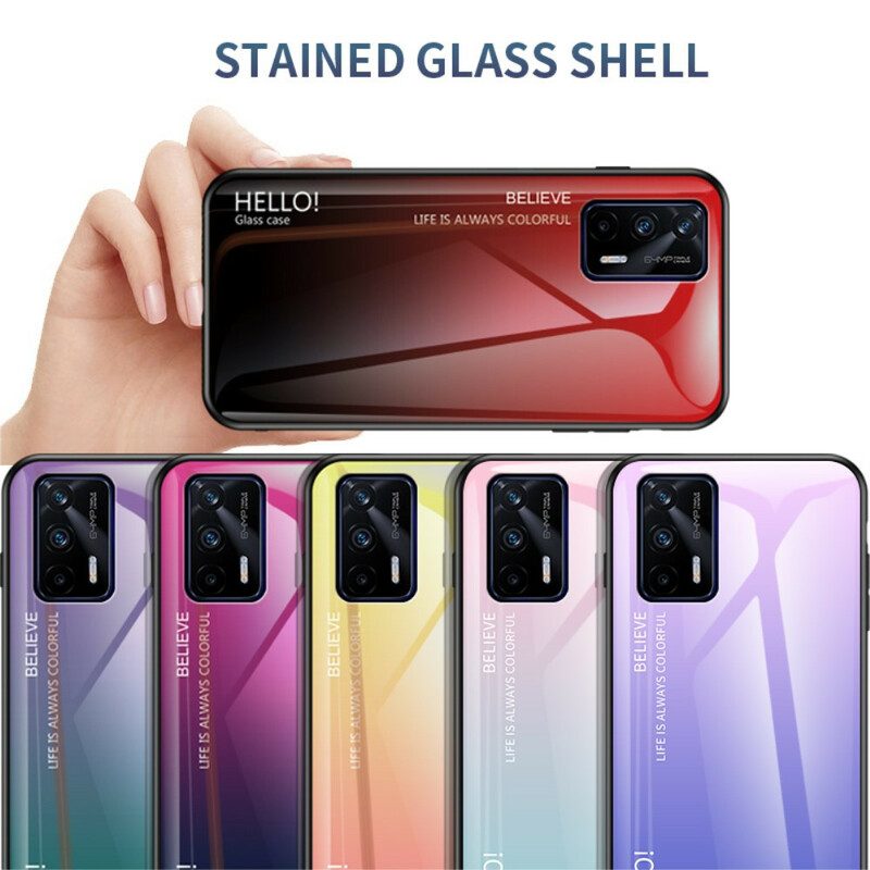 Telefoonhoesje voor Realme GT 5G Gehard Glas Hallo