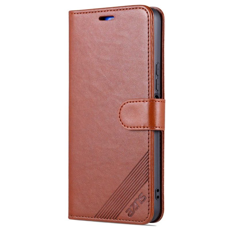 Folio-hoesje voor Vivo Y22s Azns Ledereffect