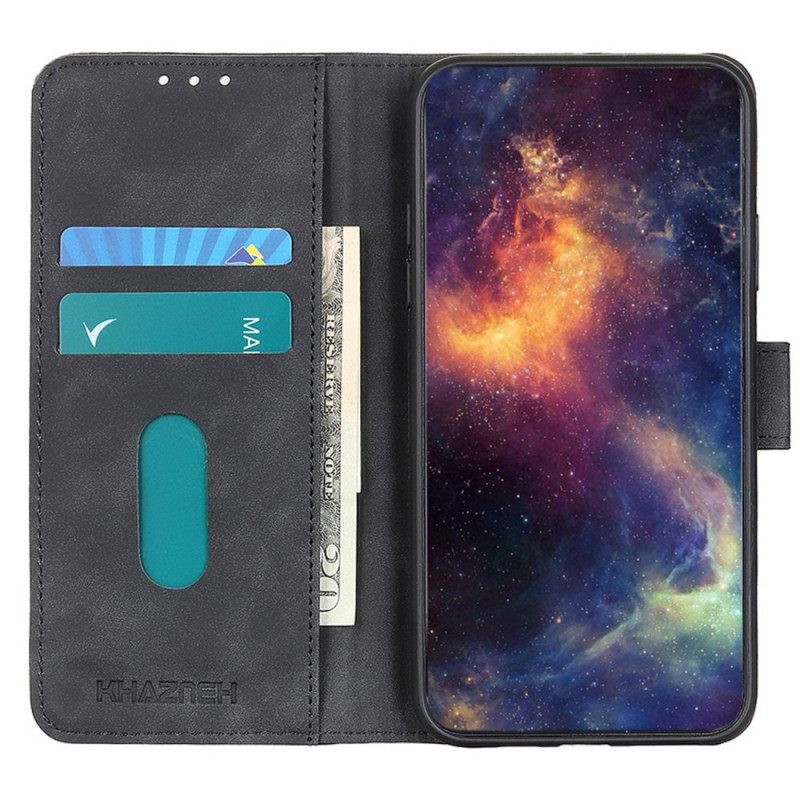 Leren Hoesje voor Vivo Y22s Khazneh Ledereffect