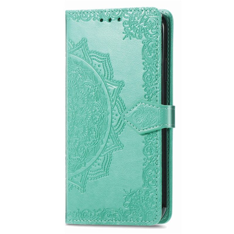 Flip Case Leren Google Pixel 8a Barokke Mandala