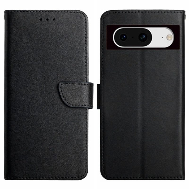 Flip Case Leren Google Pixel 8a Nappaleer