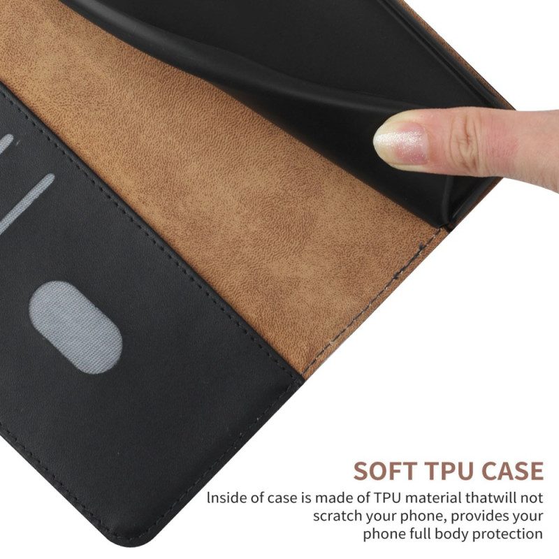 Flip Case Leren Google Pixel 8a Nappaleer