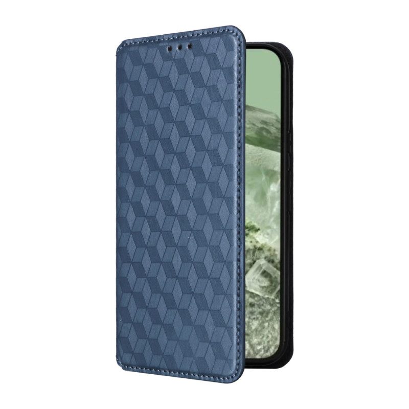 Folio-hoesje Google Pixel 8a 3d Diamanten Bescherming Hoesje