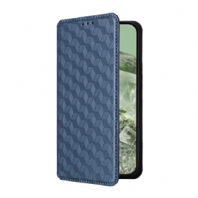 Folio-hoesje Google Pixel 8a 3d Diamanten Bescherming Hoesje