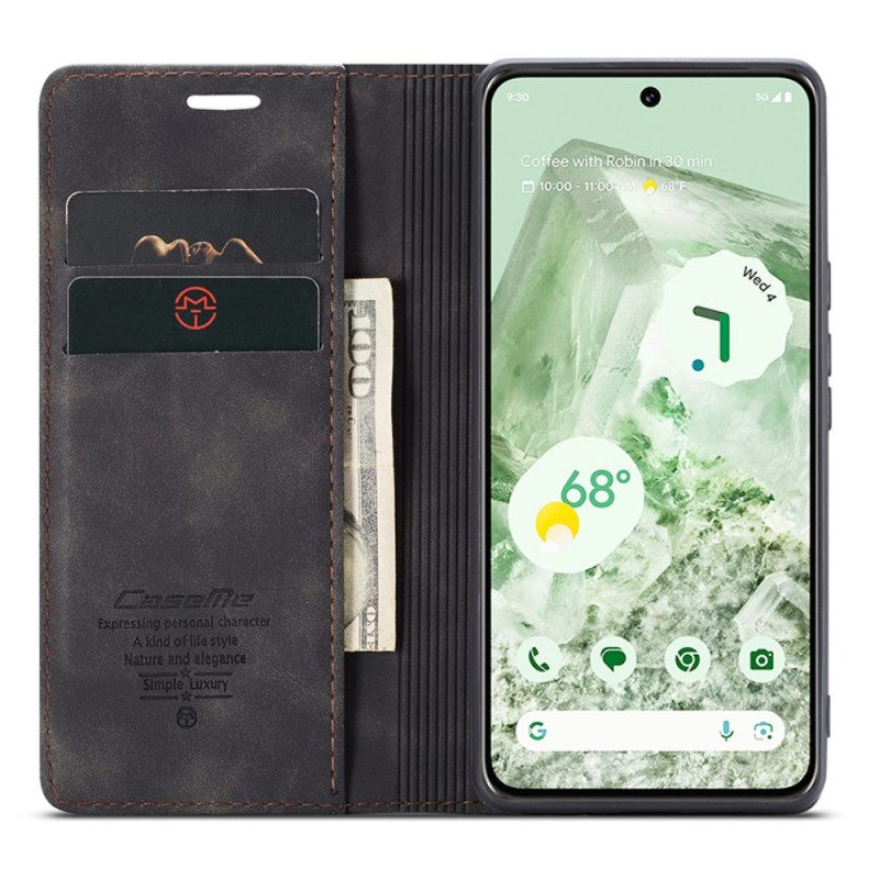 Folio-hoesje Google Pixel 8a Telefoonhoesje Caseme Suède-effect