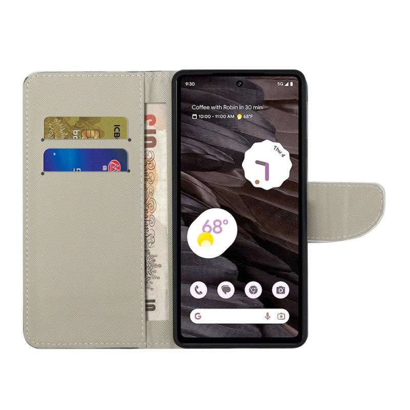 Folio-hoesje Google Pixel 8a Telefoonhoesje Fonkelende Vlinders