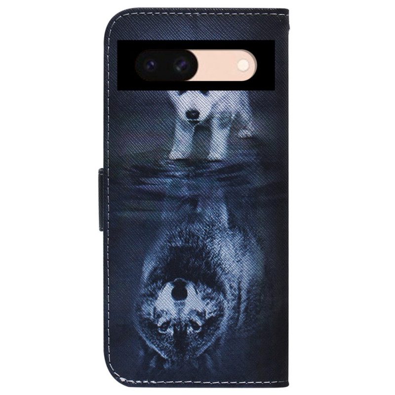 Folio-hoesje Google Pixel 8a Telefoonhoesje Puppydroom