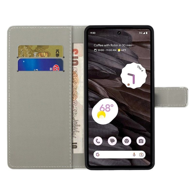 Leren Hoesje Google Pixel 8a Bende Uilen