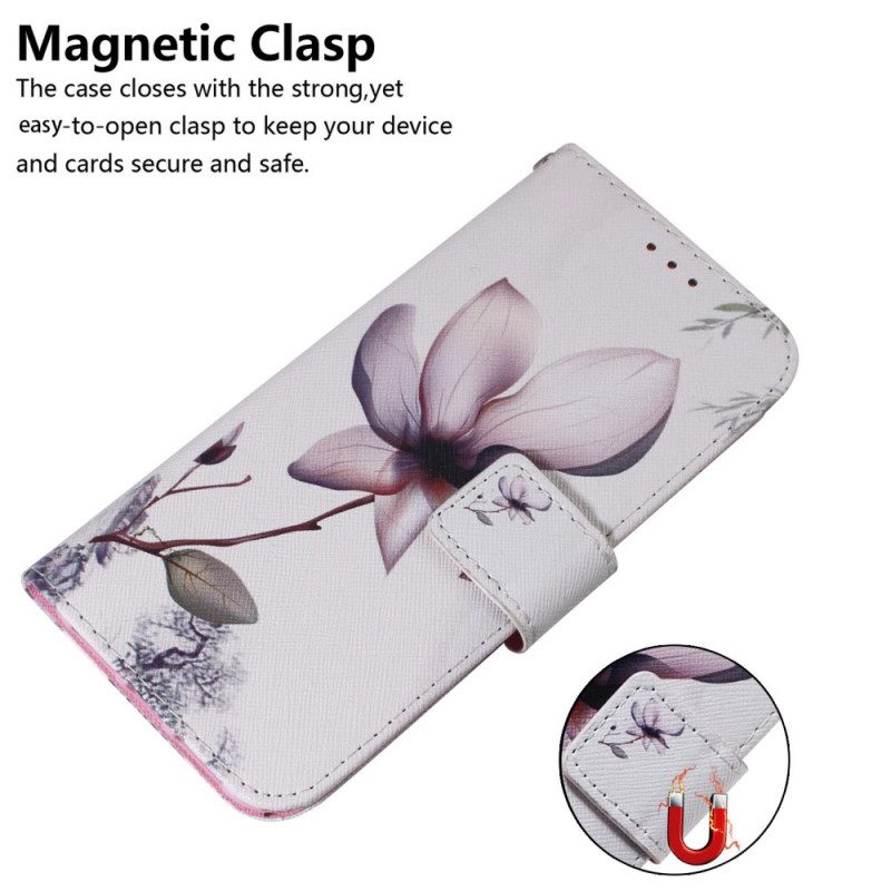 Flip Case voor OnePlus Nord CE 2 5G Eenzame Bloem