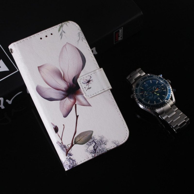 Flip Case voor OnePlus Nord CE 2 5G Eenzame Bloem