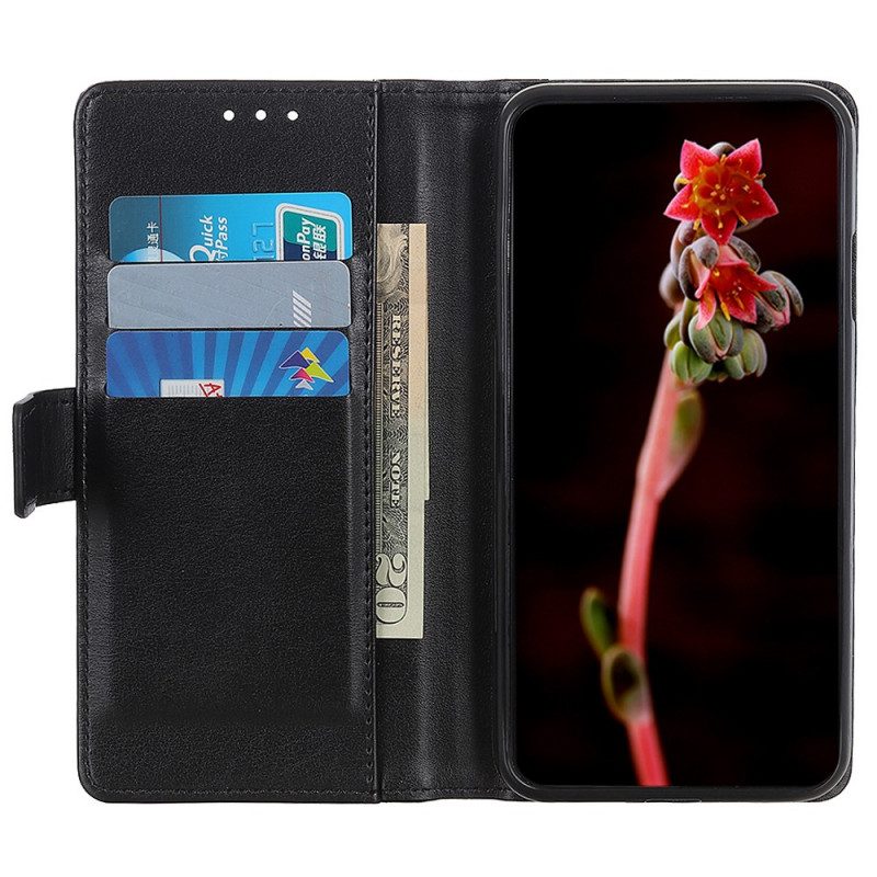 Flip Case voor OnePlus Nord CE 2 5G Klassiek Kunstleer