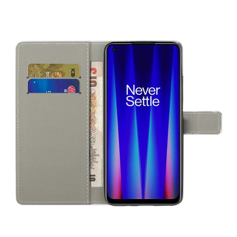 Folio-hoesje voor OnePlus Nord CE 2 5G Amerikaanse Vlag