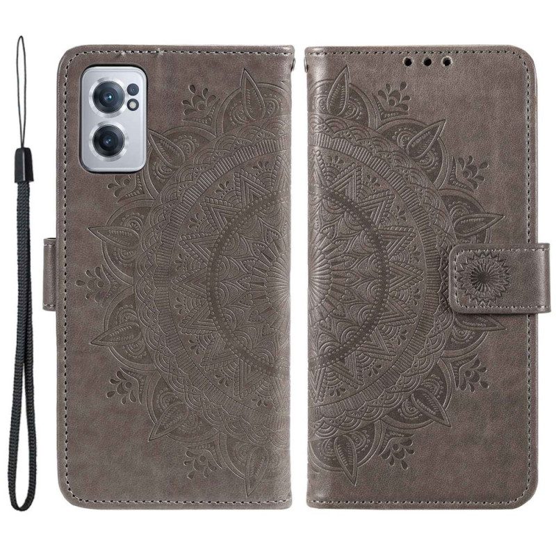 Folio-hoesje voor OnePlus Nord CE 2 5G Bloemenmandala