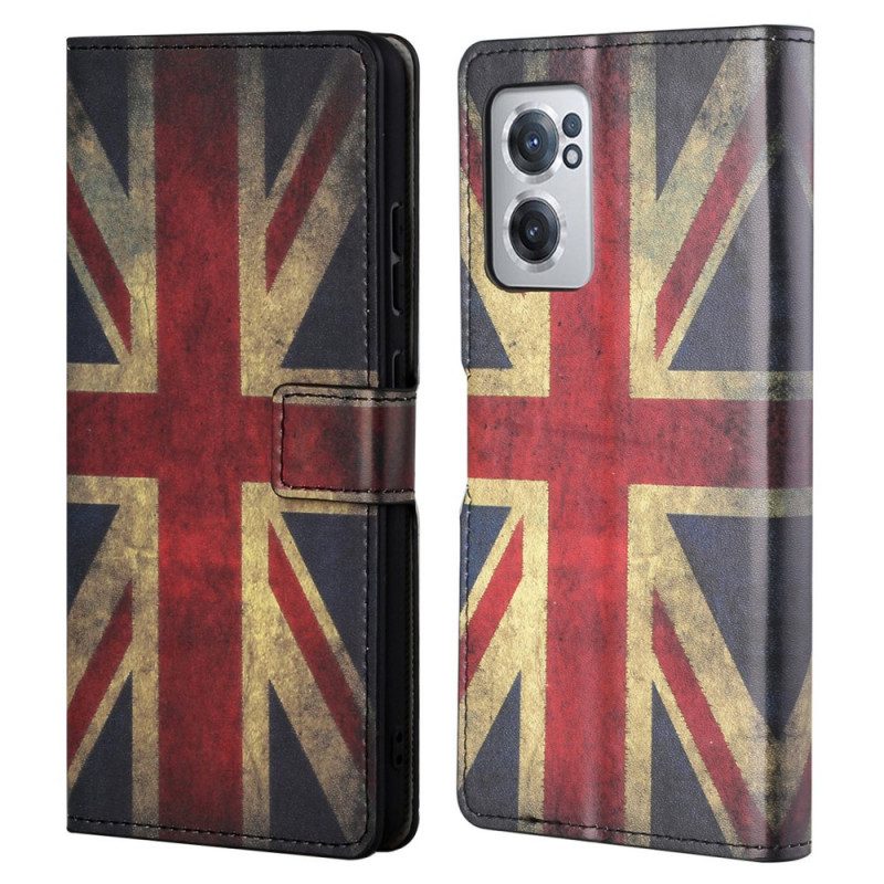 Folio-hoesje voor OnePlus Nord CE 2 5G Britse Vlag