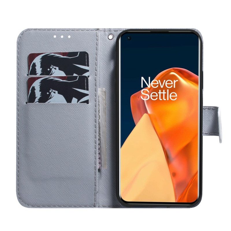 Folio-hoesje voor OnePlus Nord CE 2 5G Uilen En Uilen