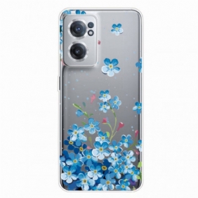 Hoesje voor OnePlus Nord CE 2 5G Blauwe Bloemen