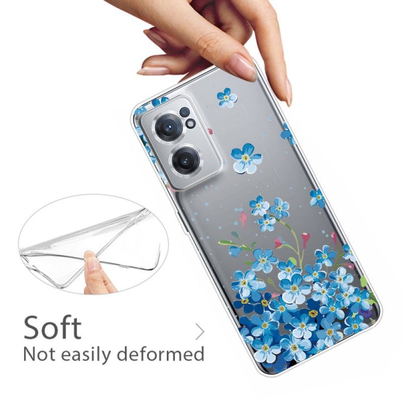 Hoesje voor OnePlus Nord CE 2 5G Blauwe Bloemen