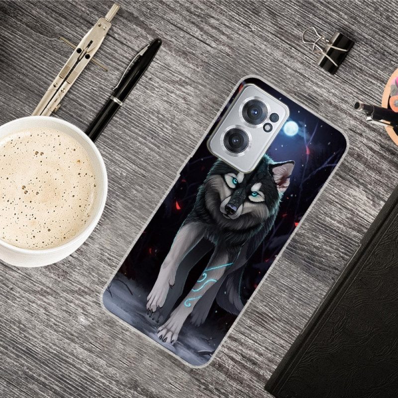 Hoesje voor OnePlus Nord CE 2 5G Roofzuchtige Wolf