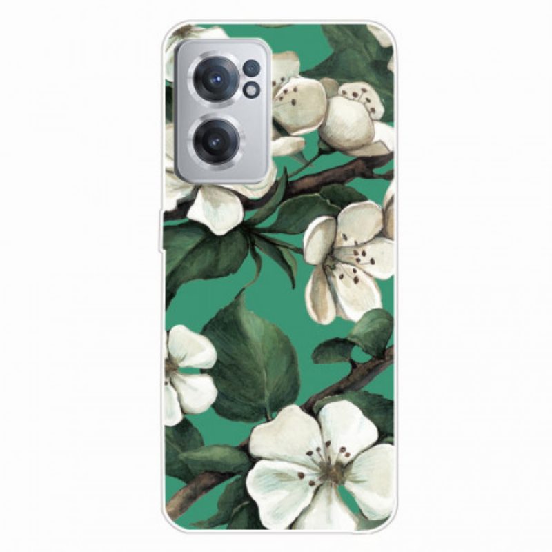 Telefoonhoesje voor OnePlus Nord CE 2 5G Lelietje-van-dalen Bloemen