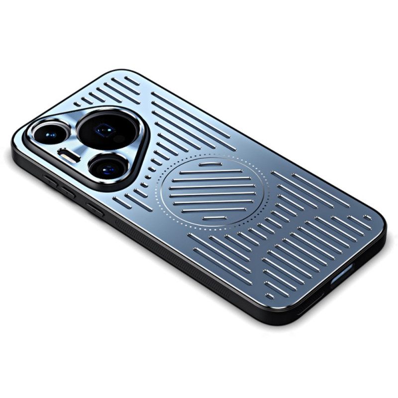 Case Hoesje Huawei Pura 70 Pro Telefoonhoesje Magnetisch Metaaleffect